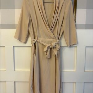Wilfred Cream Belted Dress Size 2